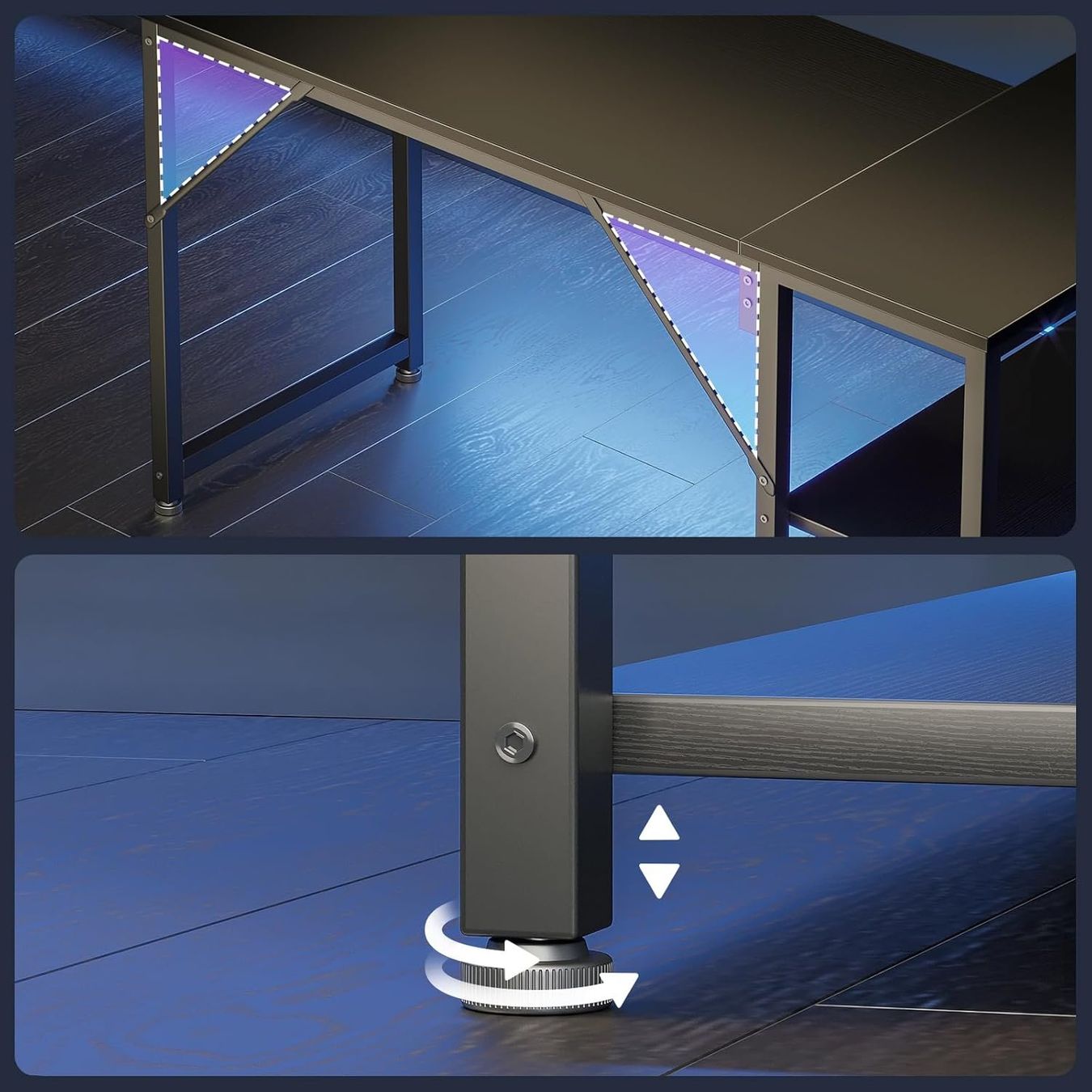 Schreibtische: Gaming Tisch 100x70 cm Eckschreibtisch L Form mit Schwarz – Neu und originalverpackt aus Dietikon von Abverkauf10 4