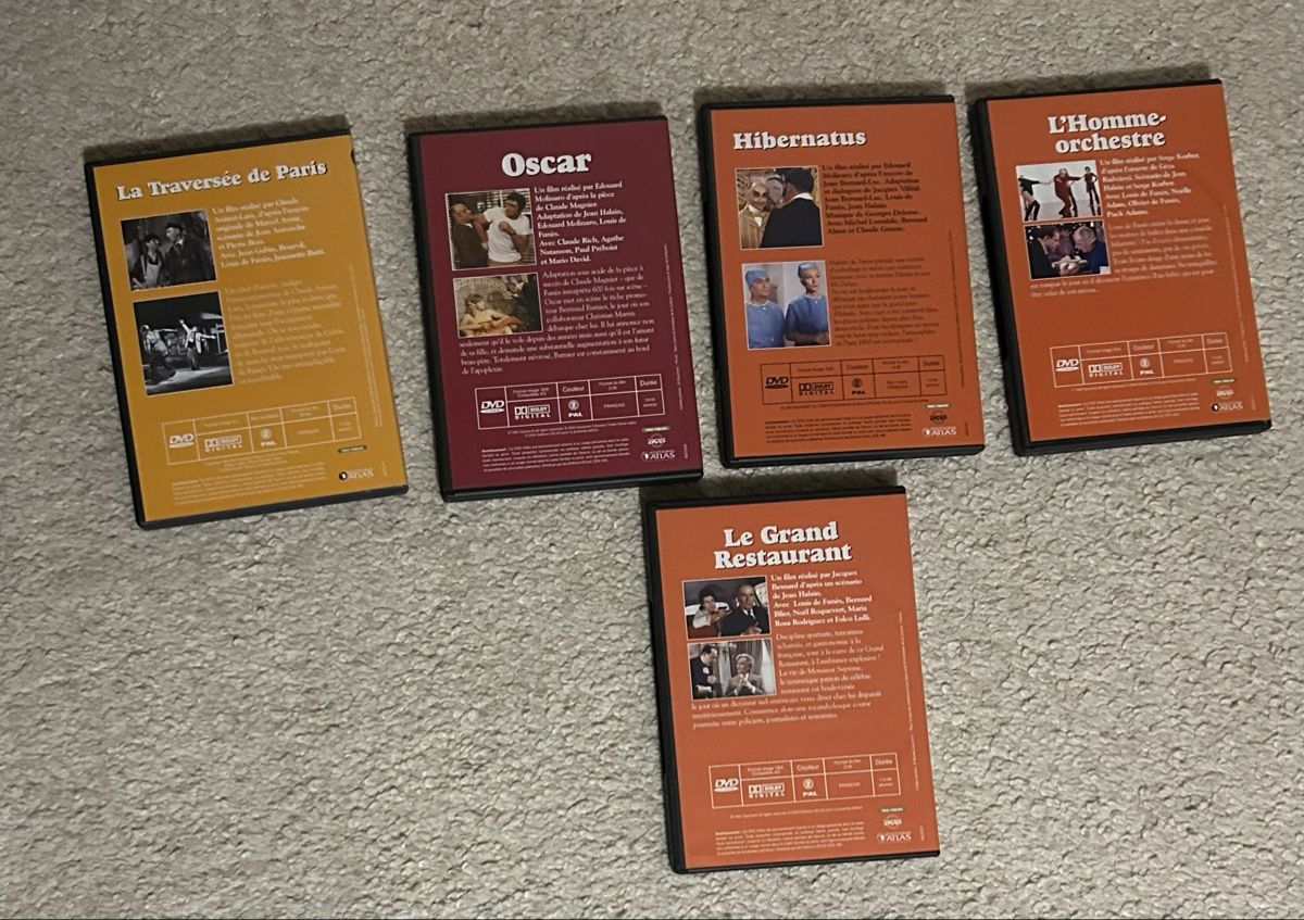 Tutti i DVDs: Lot 5 DVDs Louis de Funès  – Nuovo (secondo la descrizione) da Vionnaz venduto da Tchabels 1