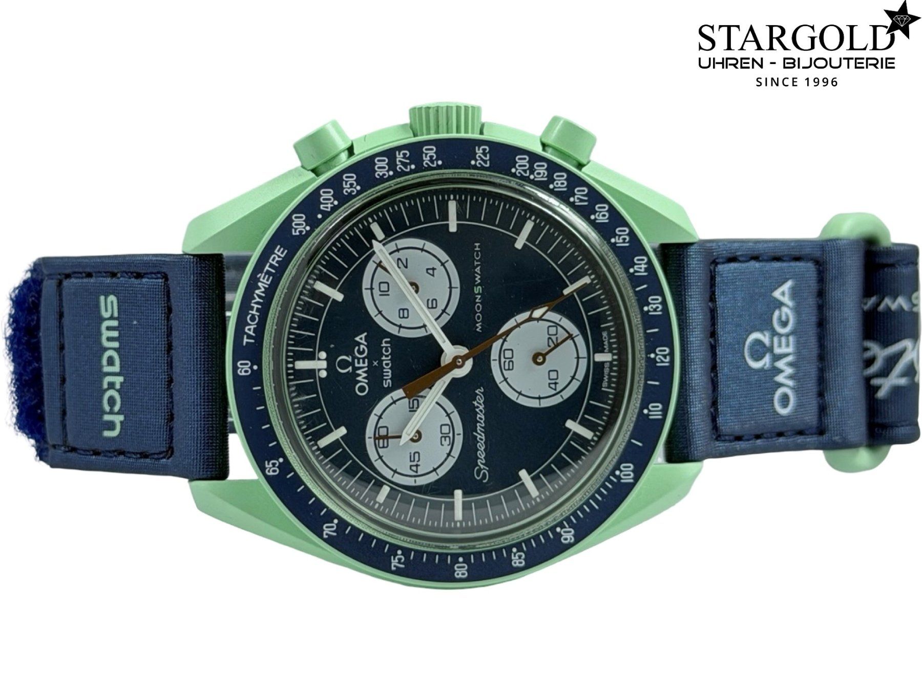 Swatch Uhren: Swatch Moonswatch "Mission On Earth" - SO33G100 – Gebraucht aus Zürich von Stargold-Uhren 8