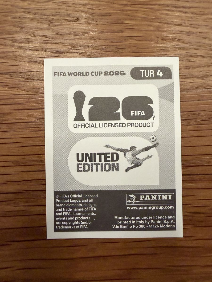 Panini Carte collezionabili: FIFA WM 2026 Panini TUR 4 – Nuovo (secondo la descrizione) da Egg b. Zürich venduto da pie_9jrw 1