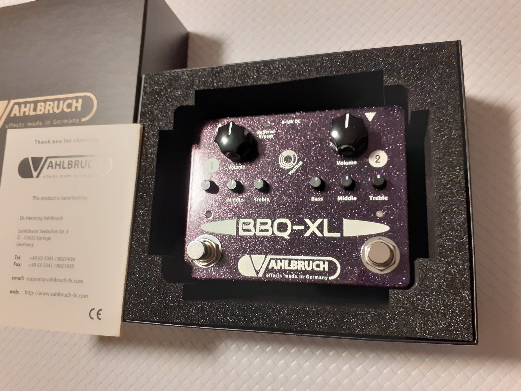 Strumenti musicali: Vahlbruch BBQ-XL (Dual Channel Boost, Buffer & Equalizer) – Nuovo (secondo la descrizione) da Torgon venduto da Guitar223 7