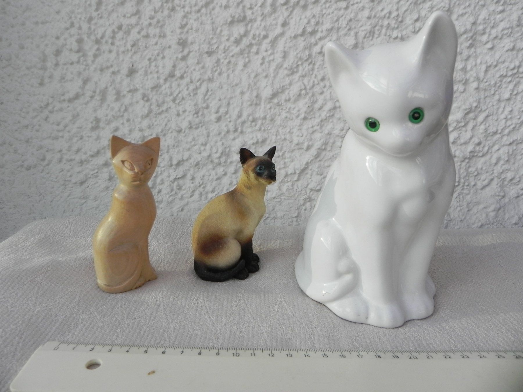 Statuette: Katzen Figuren Deko Sammlung 3 Stk – Usato da Stallikon venduto da pcerny16