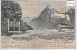 Gruss vom Vierwaldstättersee - Tellkapelle, Dampfer