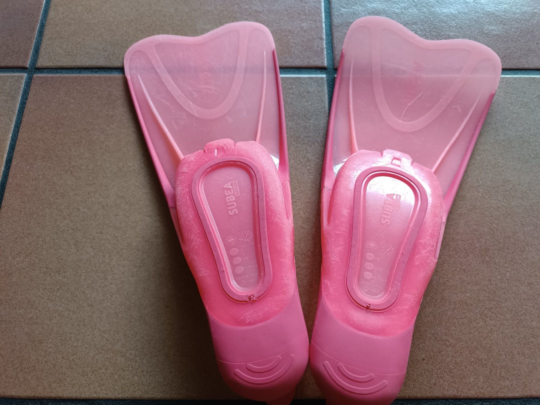 Pinne, Maschere & Boccagli: Palmes snorkeling SUBEA,taille 36/37 – Usato da Bevaix venduto da dusspe 1