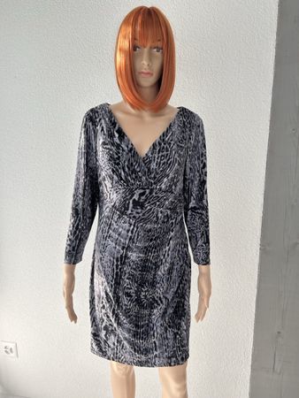 Ralph Lauren animal print long sleeve dress, size 10.