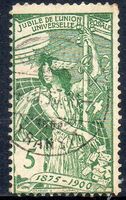1900 25 JAHRE WELTPOSTVEREIN 5 RP 77B GESTEMPELT - H39