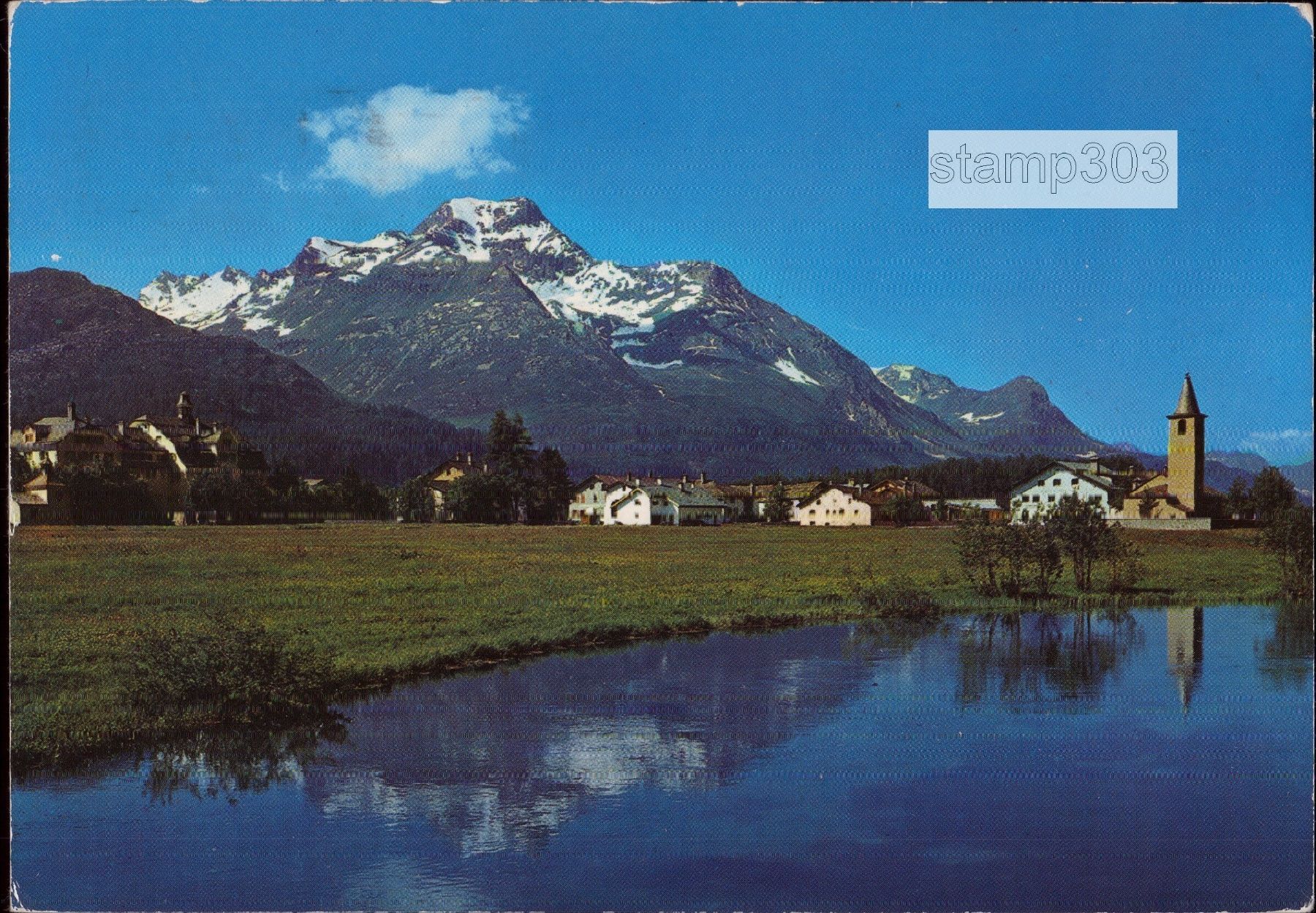 Cartoline postali: 1969 AK Sils-Baselgia am Inn – Usato da Eggersriet venduto da stamp303