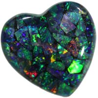 Australian Opal Triplet Mosaic Herz 7.65