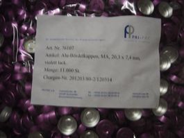 Alu-Bördelkappen, MA, 20,3 x 7,4 mm, Pri Pac