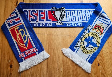 FC Basel vs. RC Deportivo La Coruna 2003 Schal Fan FCB