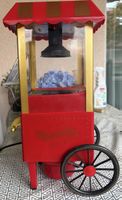Popcornmaschine Design rot gold im nostalgischen Stil