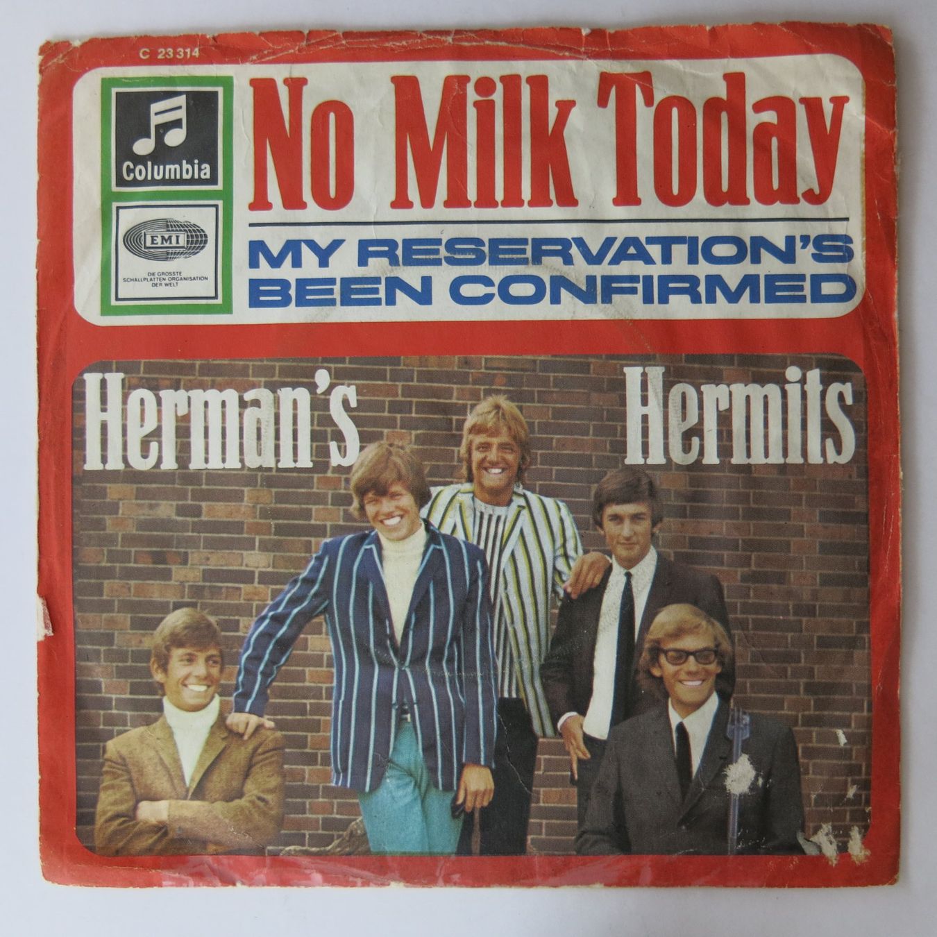 Dischi in vinile: Vinyl-Single 7" Herman` Hermits No Milk Today – Usato da Bözen venduto da Keramik22