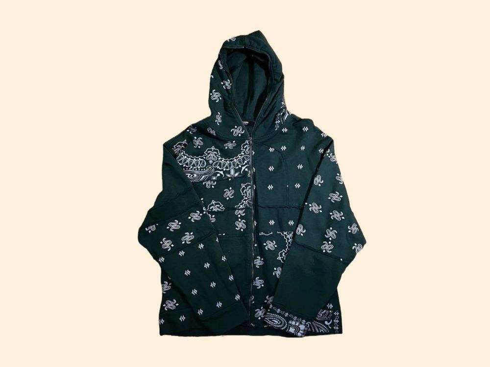 Jaded London paisley zipper hoodie Kaufen auf Ricardo