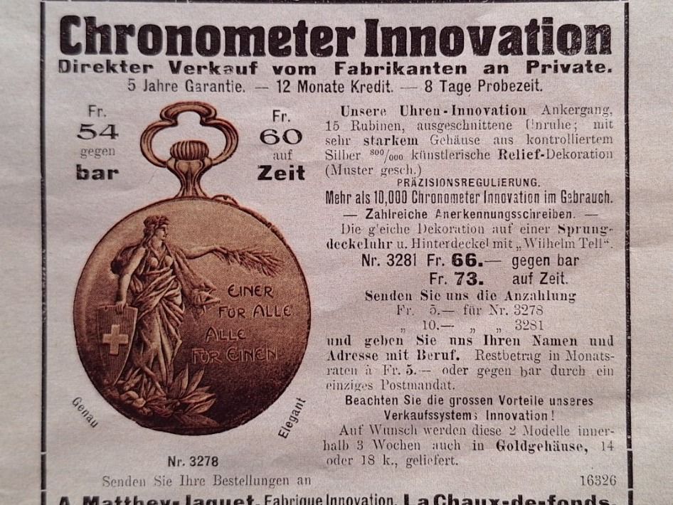 Documenti: ANTIKE SCHWEIZER ILLUSTRIERTE NR 1 -- 1911 – Usato da Huttwil venduto da Kunterbuntli 5