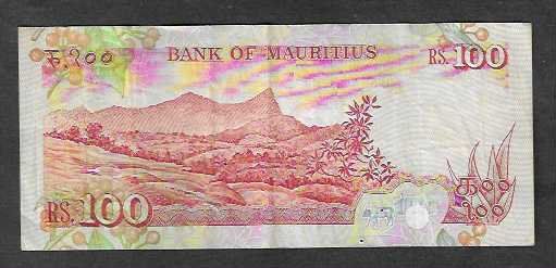 Billets de banque: Mauritius  100  Rupees  Gebraucht – D'occasion à Gordola par coinsandnotes 1