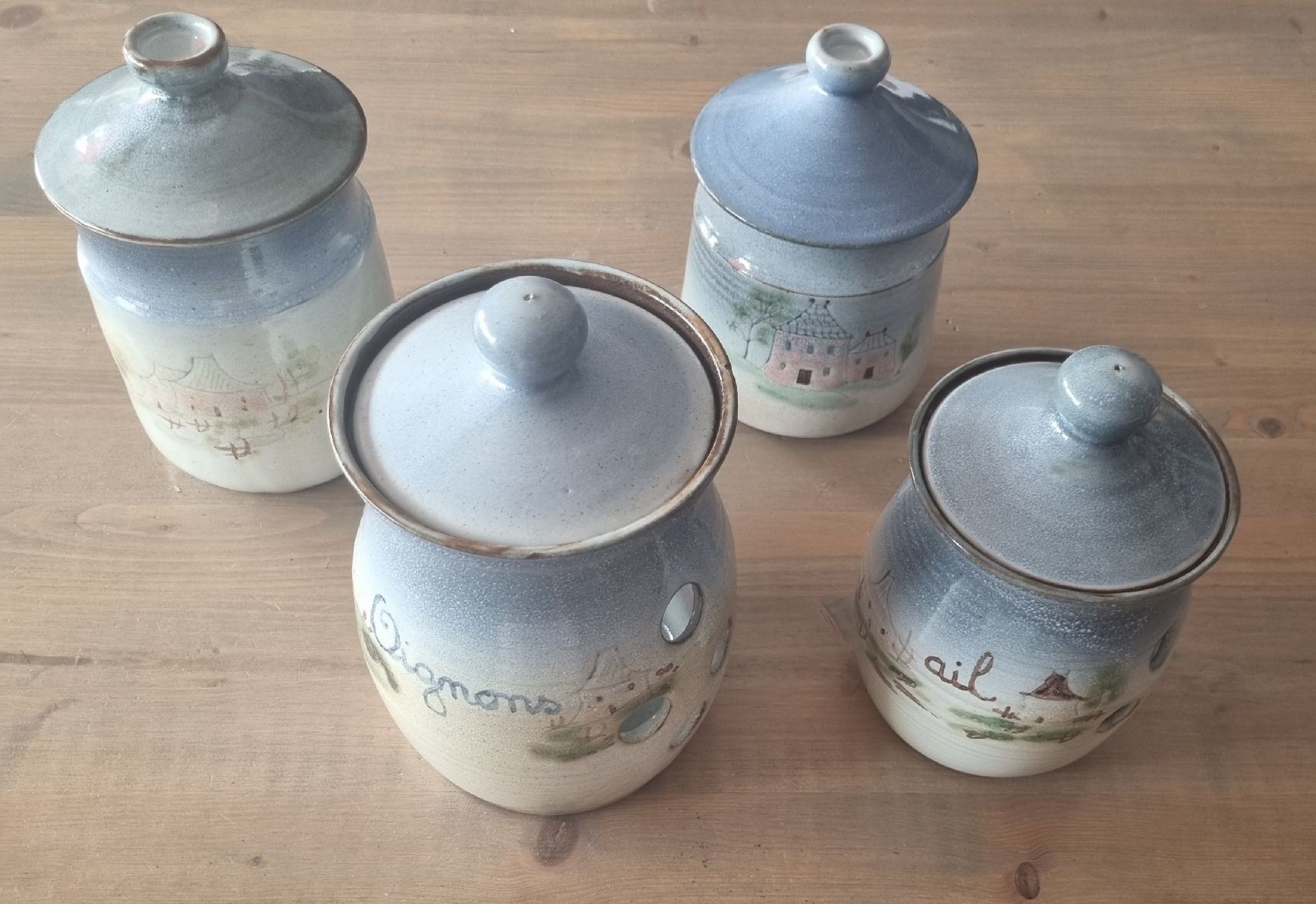 Services de table: 4 pots conservation Grès Vintage Thierry Chatal Robert ATCH – D'occasion à Grand-Lancy par Evelyne010