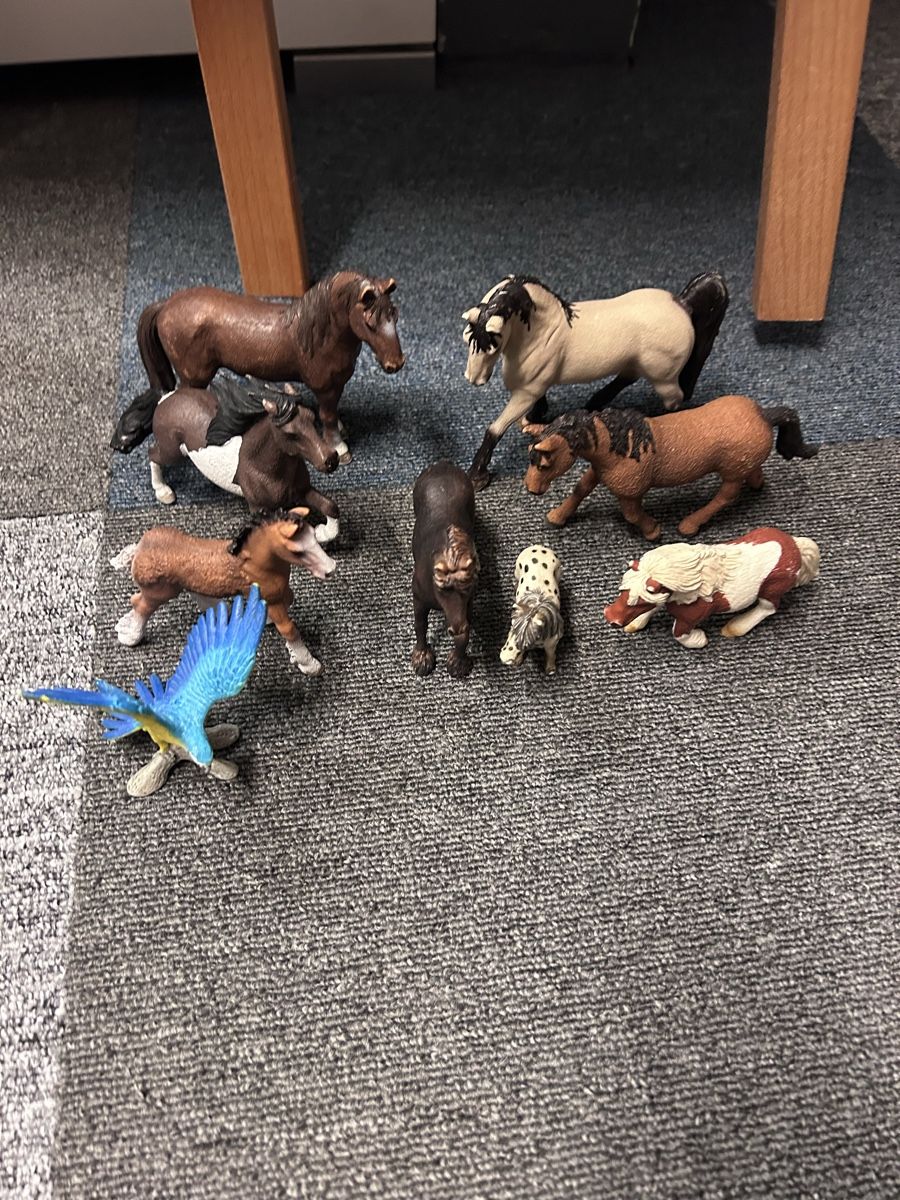 Schleich Statuette: Tierfiguren Set Pferde und Papagei – Usato da Kreuzlingen venduto da Faebuu 1
