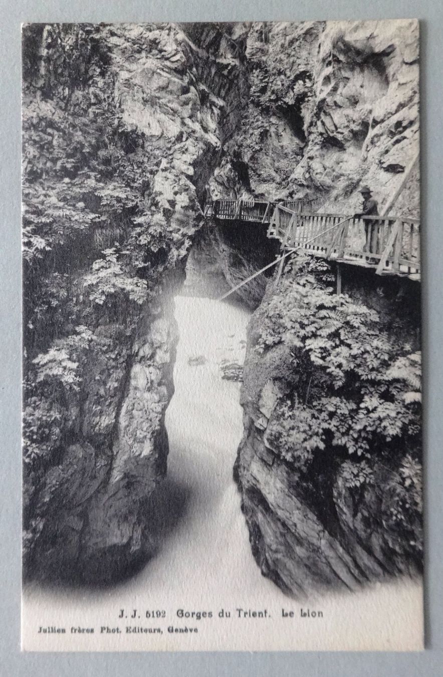 Ansichtskarten: Gorges du Trient - Le Lion – Gebraucht aus Fétigny von Billy2miny