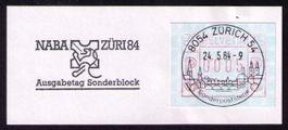 ATM 6_SONDER-O 8054 Zürich_SONDERPOSTSTELLE 24.5.84_LETZTTAG