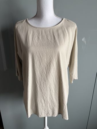 Leinenbluse mit Raglan Ärmel Gr S, 55 L, 45 Viskose