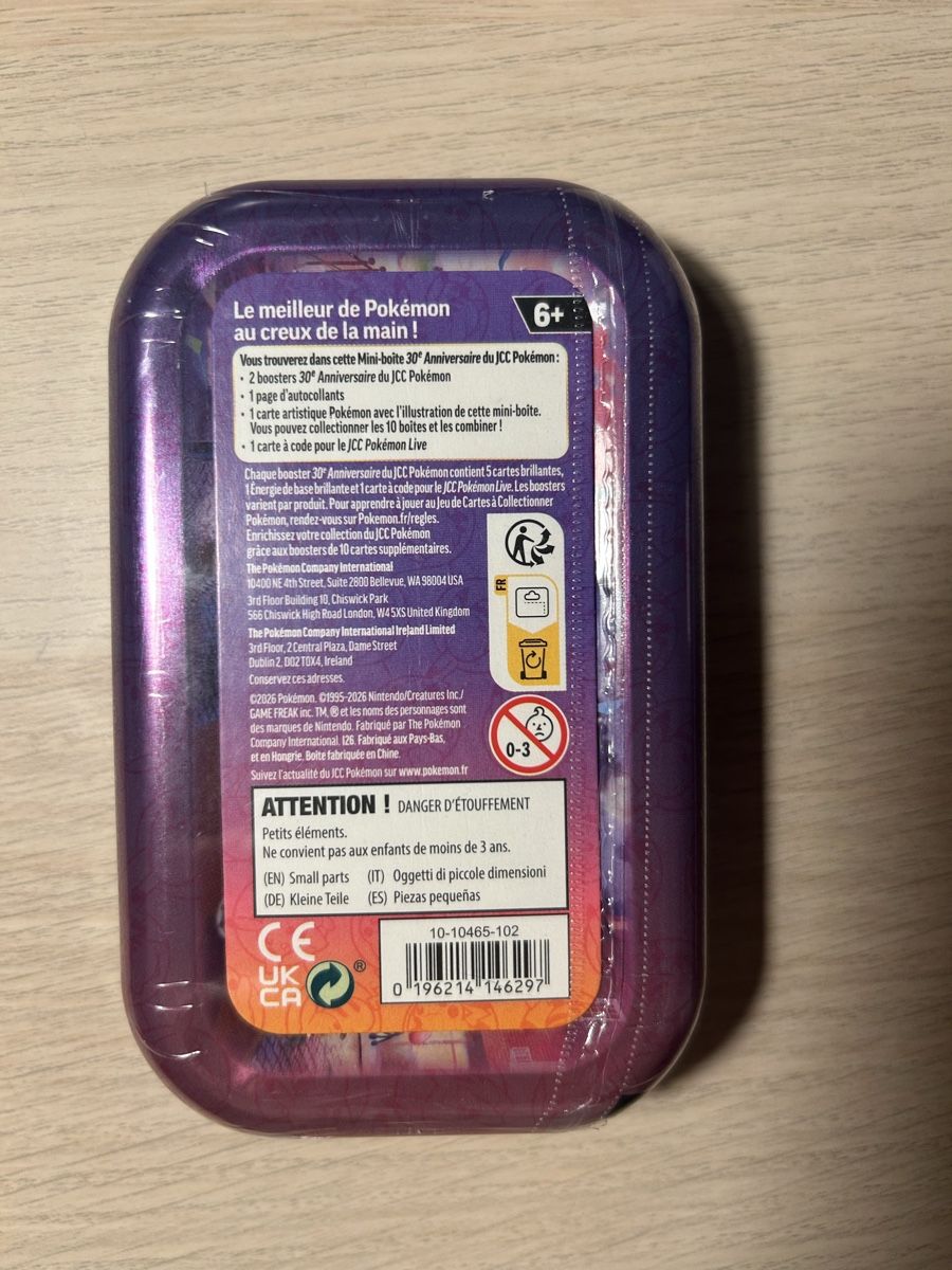 Pokémon Sammelbilder & Trading cards: Mini-tin Pokémon 30ans français  – Neu und originalverpackt aus Cottens FR von nic_75jc 1