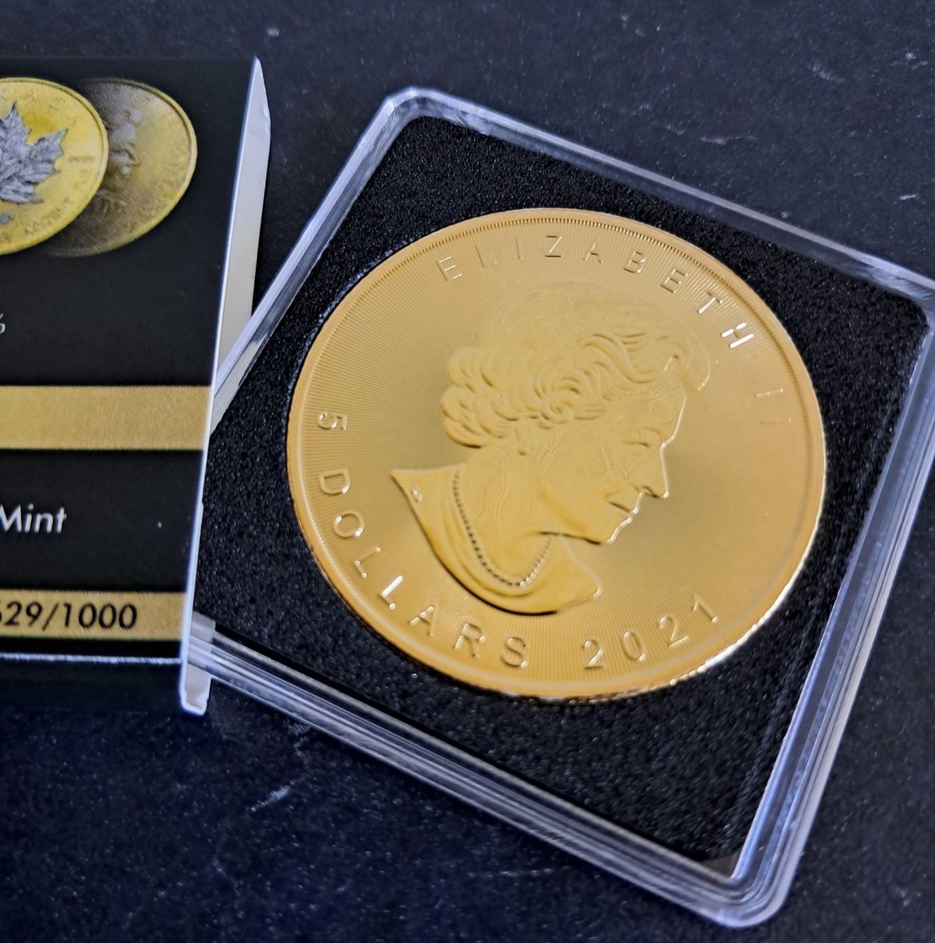 Tutti le monete: 1 OZ Silber Maple Leaf 2021 inkl Gold plated – Nuovo e nell'imballaggio originale da Weinfelden venduto da shopping-island 1