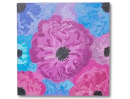 Ronde Florale – Tableau de Leylâ Adler, couleurs vives