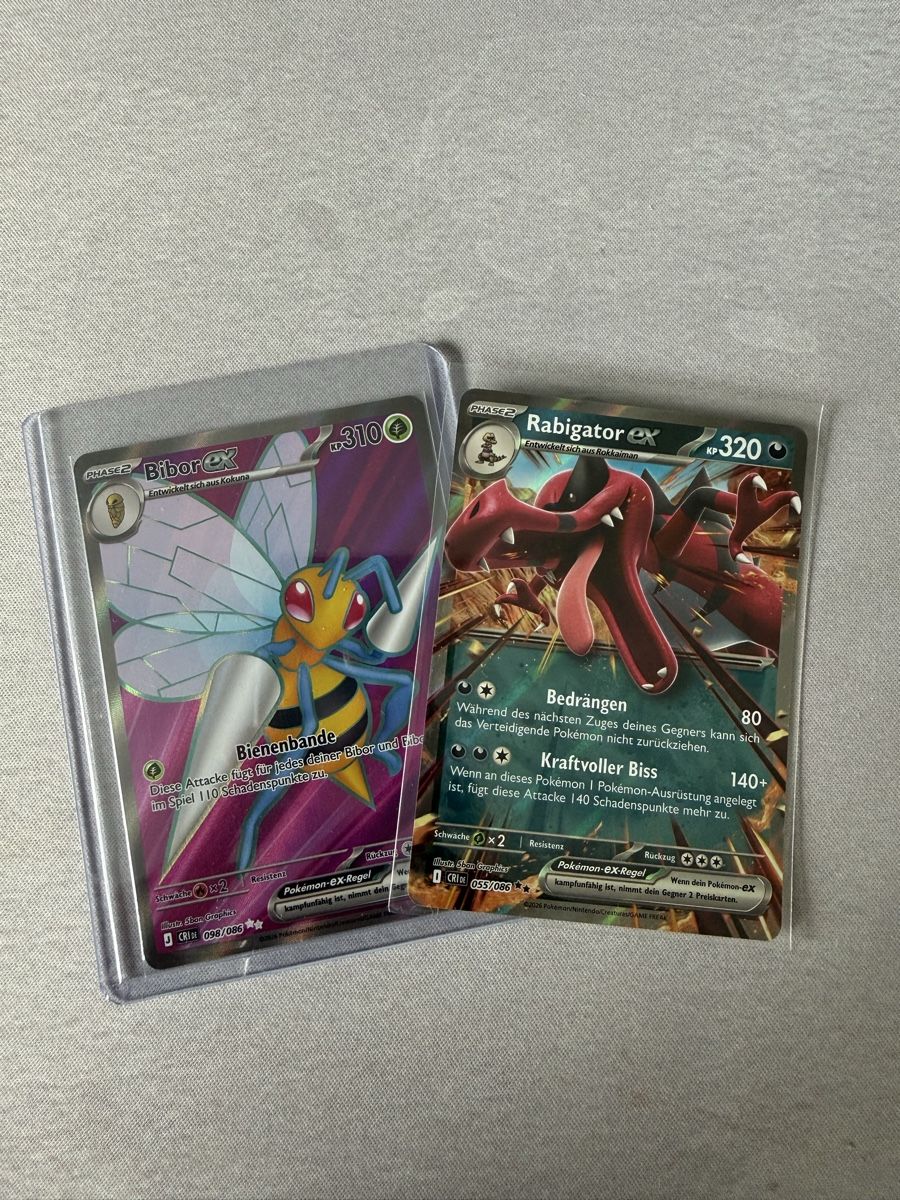 Pokémon Carte collezionabili: Pokémon Bibor EX und Rabigator EX – Usato da Eglisau venduto da ten_8s6q