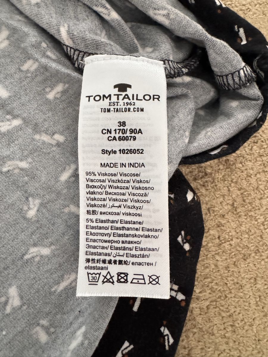 Tom Tailor Vestiti: Tom Tailor dress, size 38, summer dress, black pattern – Usato da Zürich venduto da Tanja_G88 4