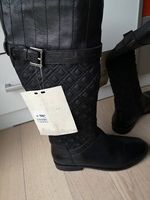 Schwarze Lederstiefel Gr. 37 - NEU ungetragen!
