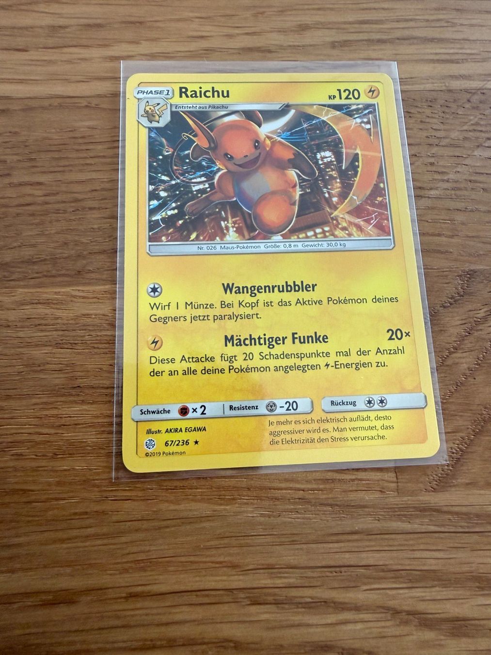 Pokémon Cartes à collectionner: Raichu 67/236 – D'occasion à Amriswil par sim_nlb6