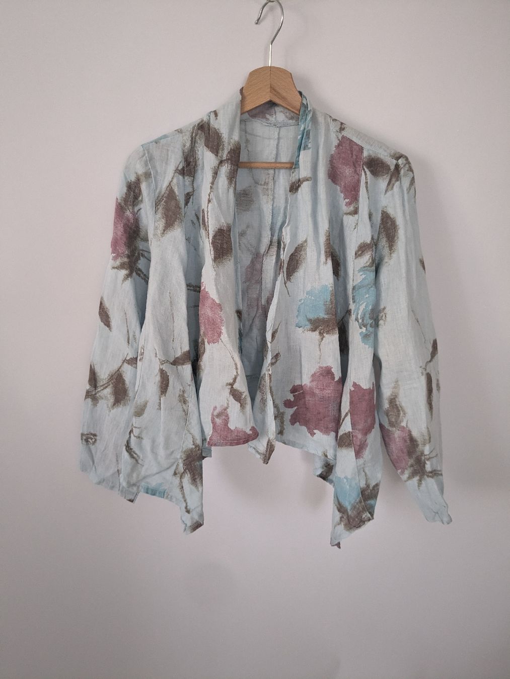 Giacche: Leichtes Leinen Jäckchen one size - Sommerblumen – Usato da Rorschach venduto da olg_5qq2 1