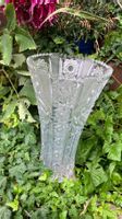 Grand vase cristal ciselé lourd vintage Kristal