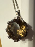 Kette Anhänger Rauchquarz 925 Silber