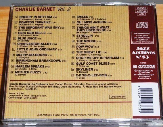 CD: Charlie Barnet, Billy May, Roy Eldridge – Usato da Unterbäch venduto da waqil 1