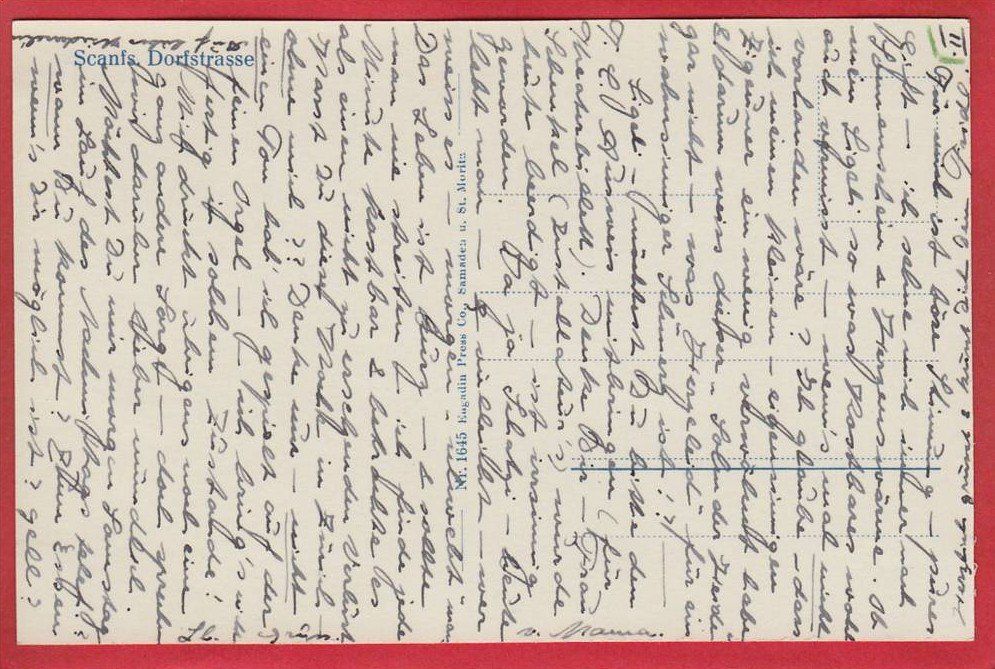 Cartoline postali: SCANFS DORFSTRASSE – Usato da Grüningen venduto da Kartenlaube 1