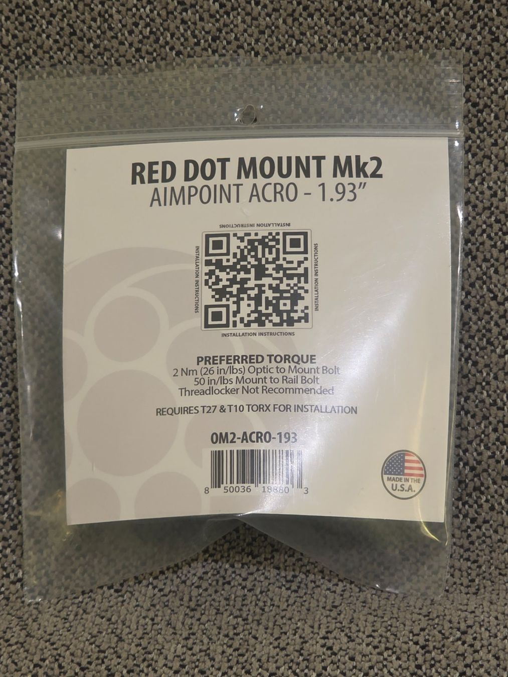 Tutti gli attrezzi: AIMPOINT ACRO MOUNT MK2 Schwarz / 49mm – Nuovo (secondo la descrizione) da Steffisburg venduto da Davga 1