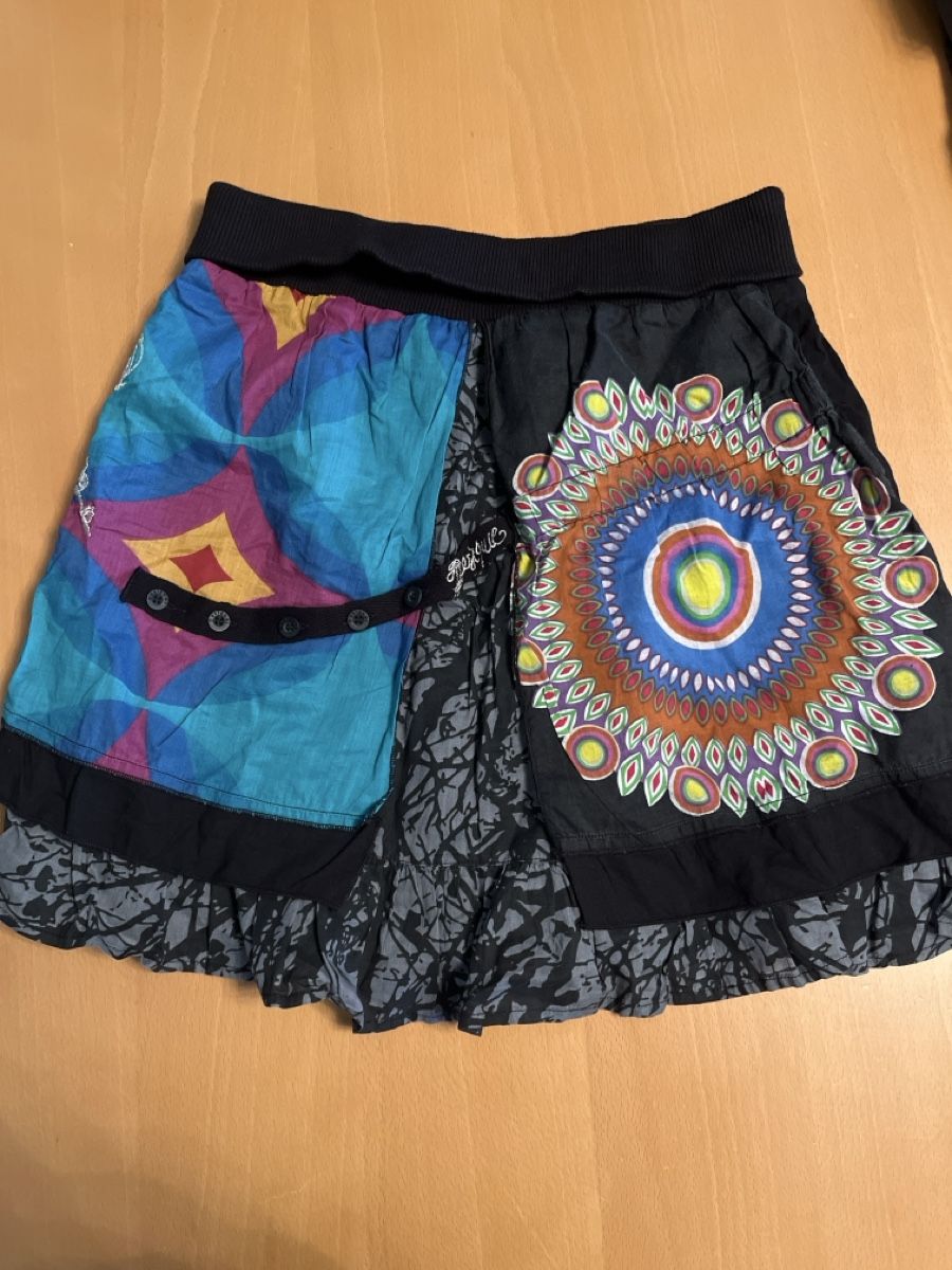 Desigual Gonne: Jupe d'été Desigual originale, taille S, multicolore – Usato da Etagnières venduto da koalavd