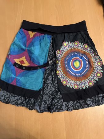Jupe d'été Desigual originale, taille S, multicolore