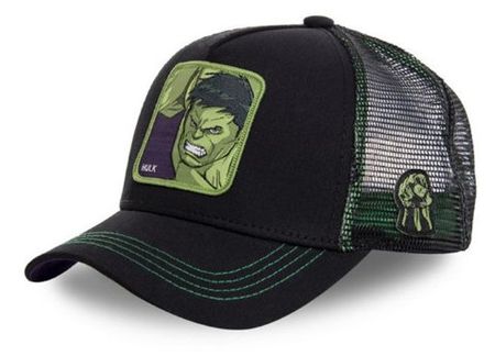 Cap - Hulk schwarz - Comic - Marvel - Avengers - Snapback