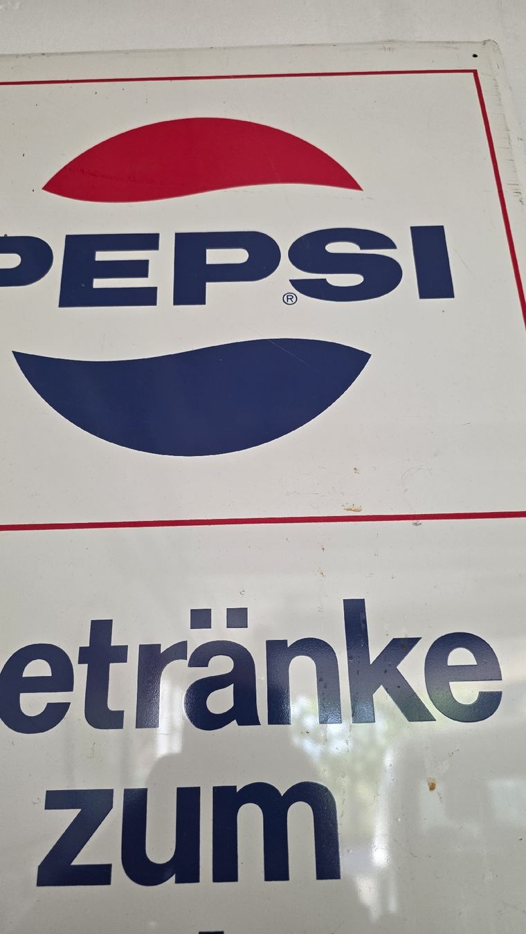 Pepsi Insegne: Pepsi Cola Original 1960 er, Blech – Usato da Ettingen venduto da 1964erNachtzugfahrer 1