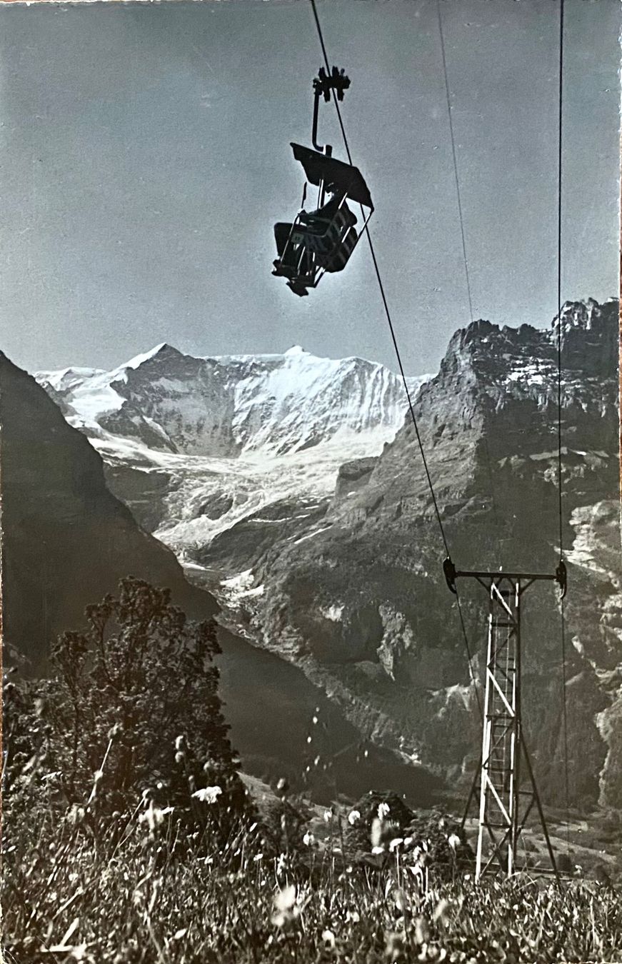 Cartoline postali: 1961 BERGBAHN Grindelwald - First - Sesselbahn – Usato da Root venduto da ENGLAND-TREASURES 1