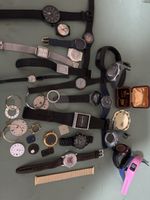 Lot de montres diverses et accessoires état variable