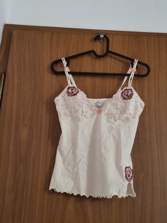 Joli caraco coton Deluxe by Miriale taille M, brodé🌸 (Neuf (Voir