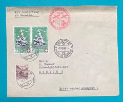 Postflugbrief für Nationalspende und Rotes Kreuz  9. V. 1940