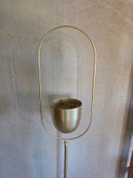 Metall-Blumenständer / Übertopf goldfarben
