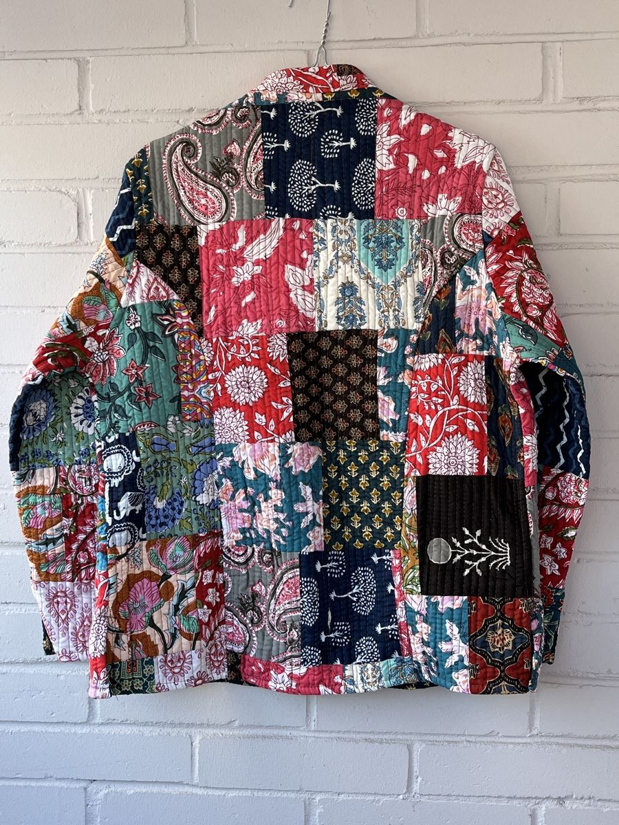 Giacche: Reversible Patchwork Jacket – Handmade in Jaipur – Nuovo e nell'imballaggio originale da Chiasso venduto da Pat_chuli 1