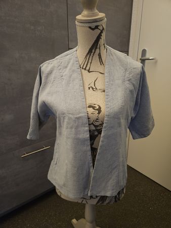 Clemente Anzug Damen Grösse 1 Leinen Mix blau/grau