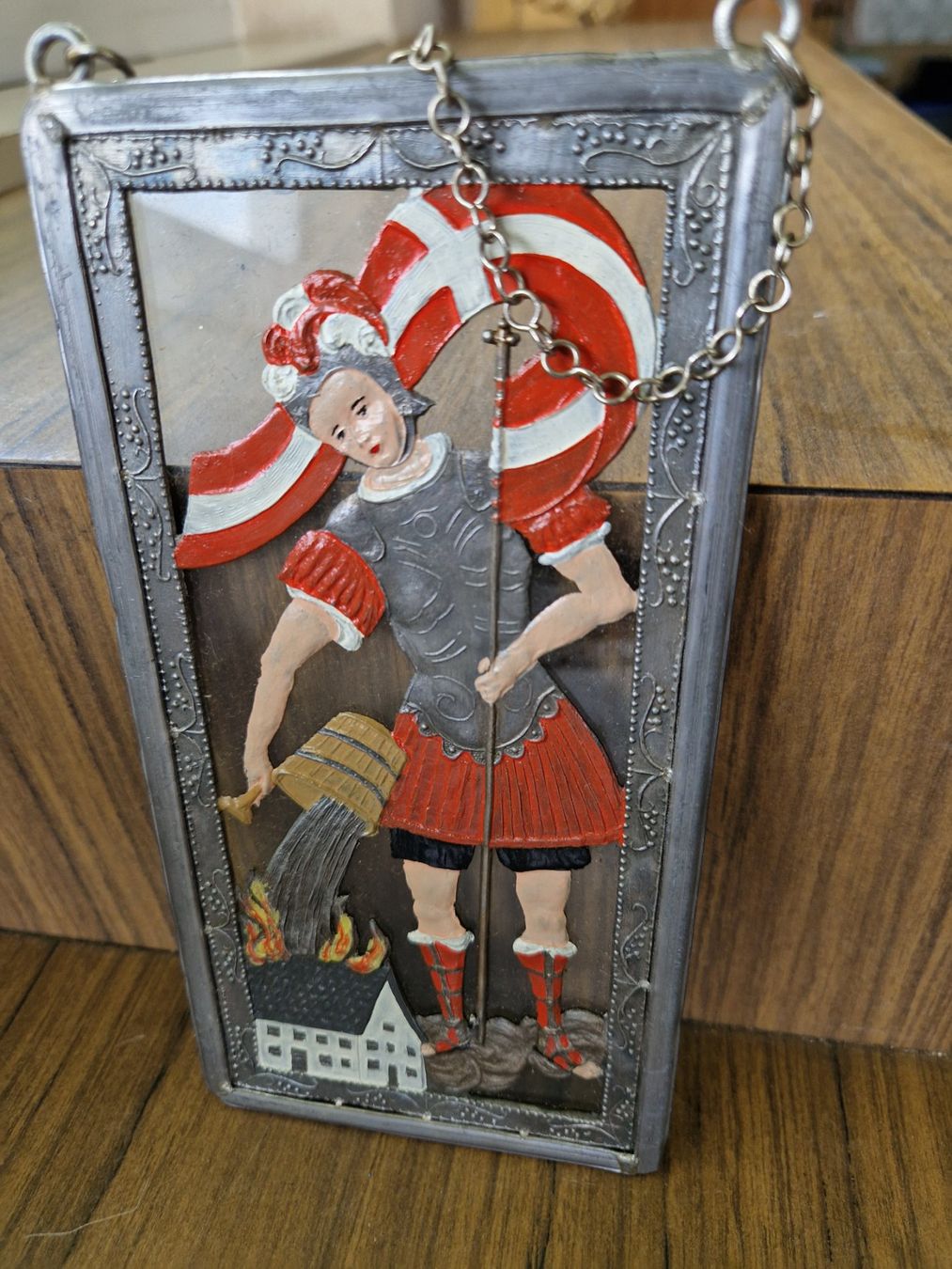 Figuren: Zinnbild Heiliger Florian – Gebraucht aus Mörschwil von wunderkiste44