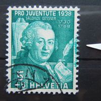 ABART PRO JUVENTUTE 1938 : GRÜNE FLECKEN AM RAND